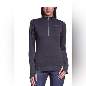 Nike Women’s Dry Element 1/2 Zip Long Sleeve Running Top - XS dark gray